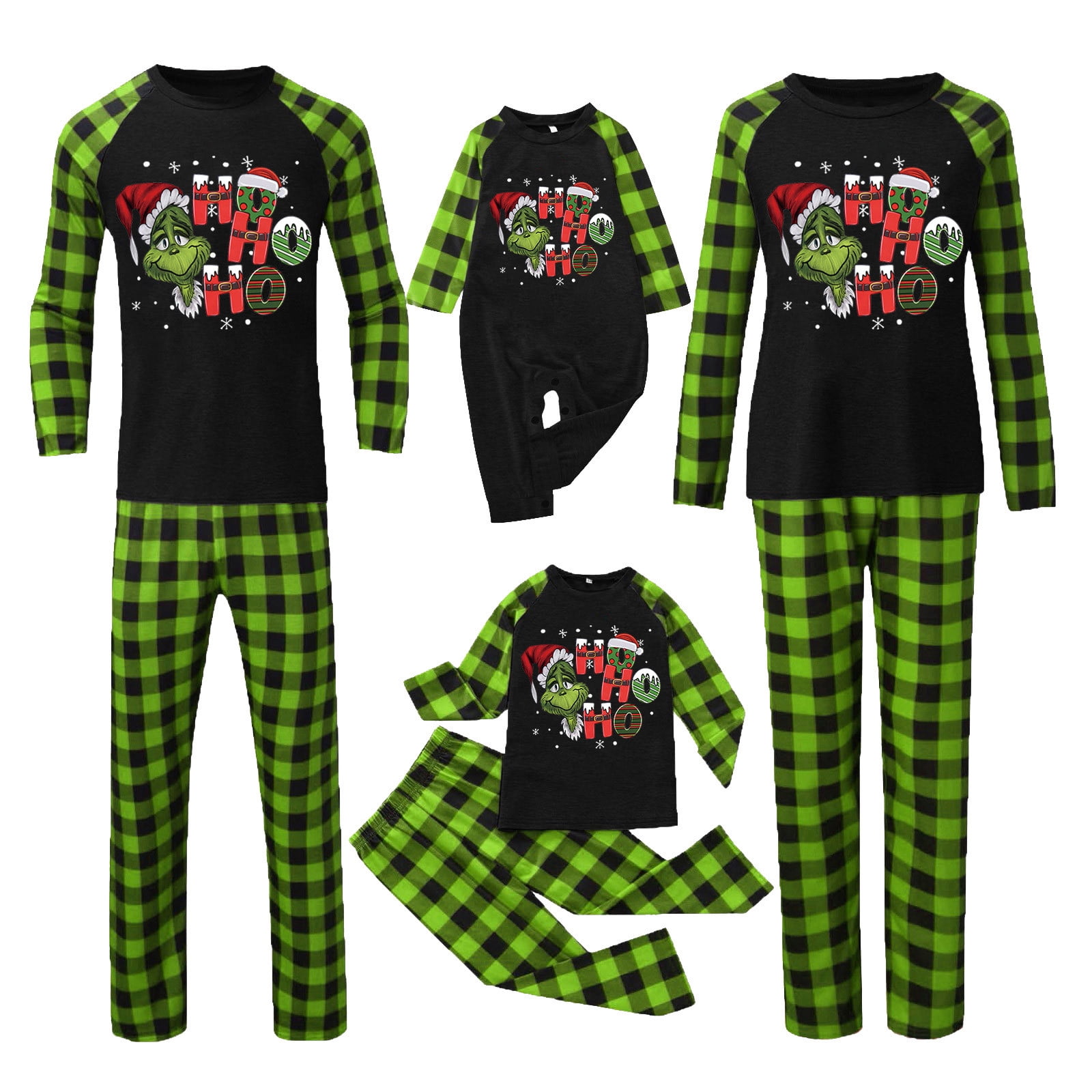 Grinch Fashion Family Christmas Pajamas Matching Sets, Luxurious Grinch