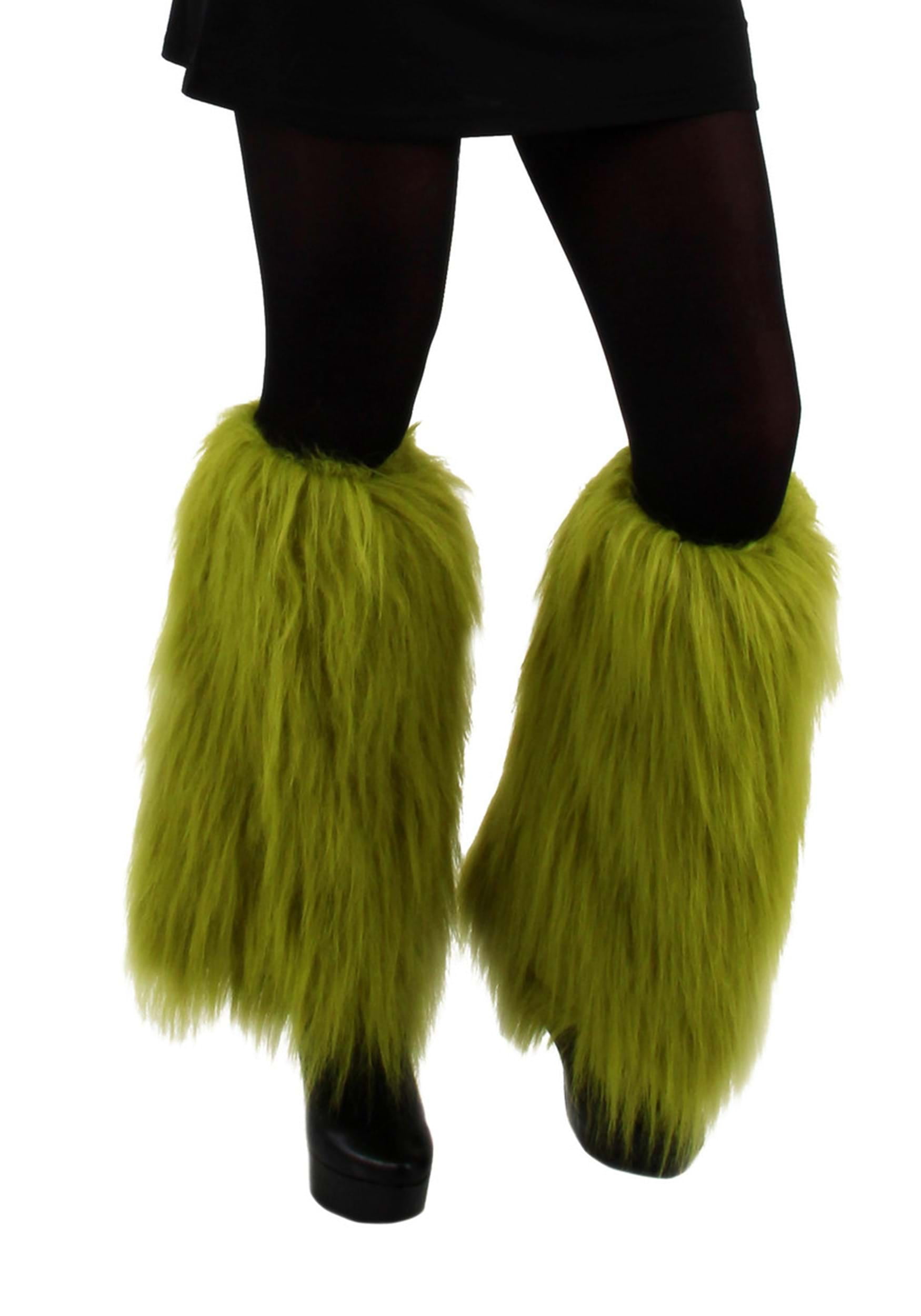 Grinch Fuzzy Leg Warmers - Walmart.com display picture 2