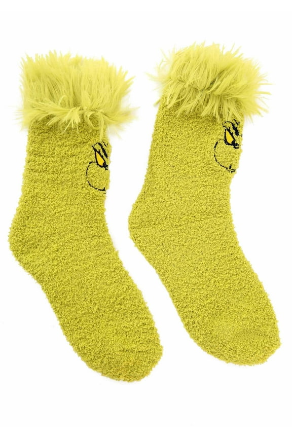 Grinch Fuzzy Socks