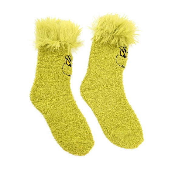 Grinch Fuzzy Socks