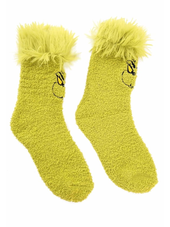 Grinch Fuzzy Socks