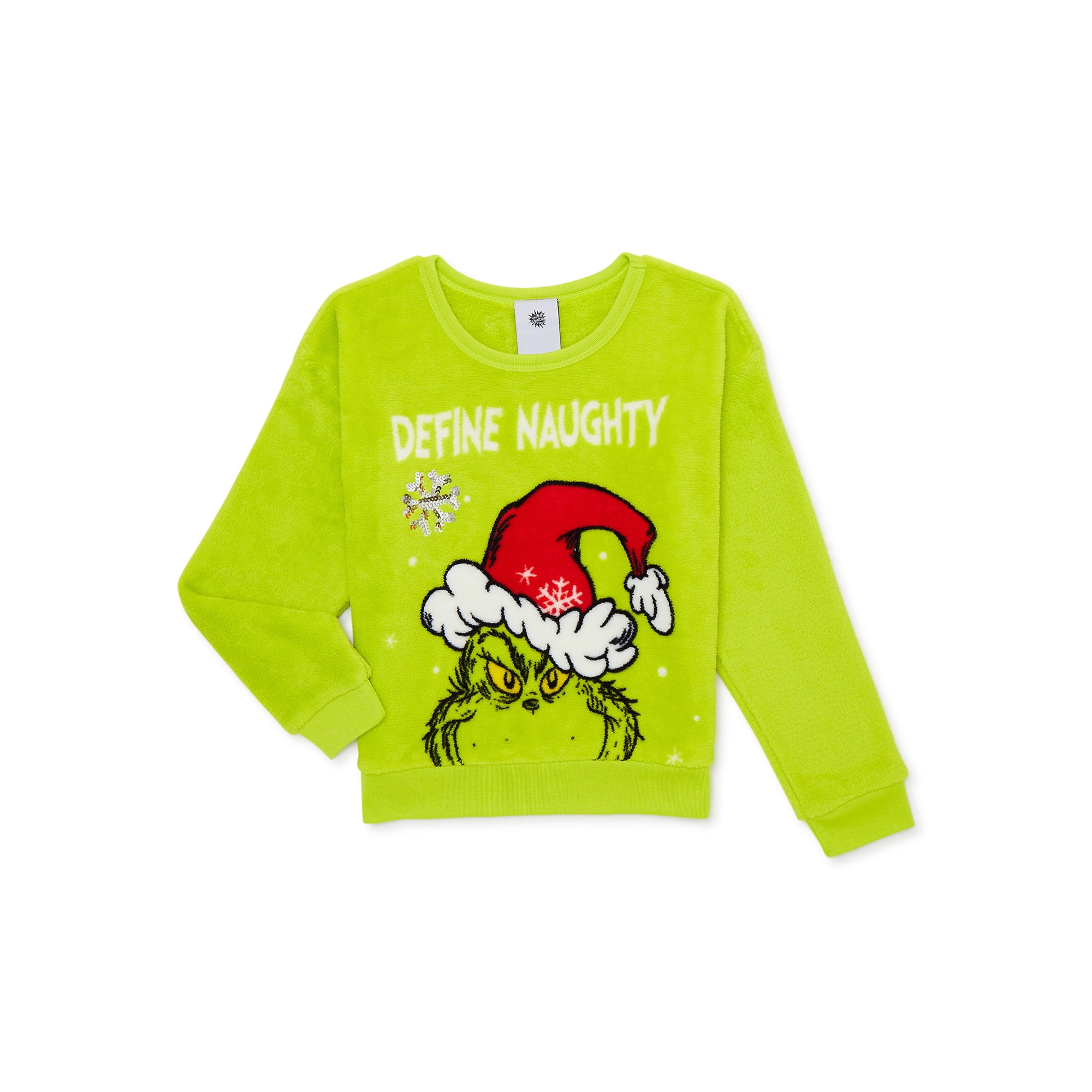Grinch Girls Fleece Pullover Sweatshirt, Sizes 4-16 - Walmart.com