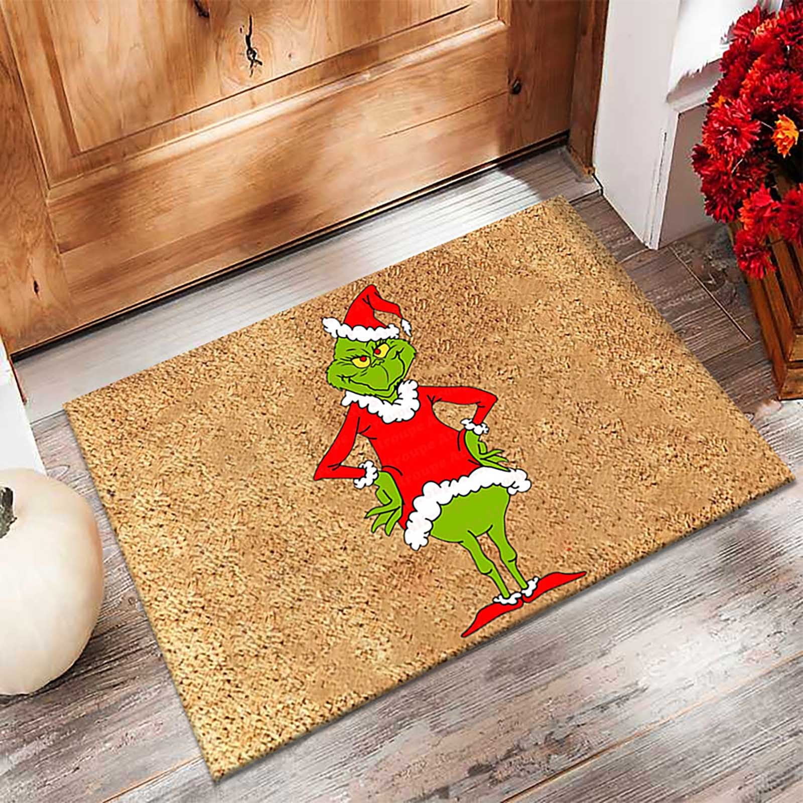 Grinch,Grinch Christmas Decorations,Grinch Blanket,Christmas Decorations, Door Mat Indoor