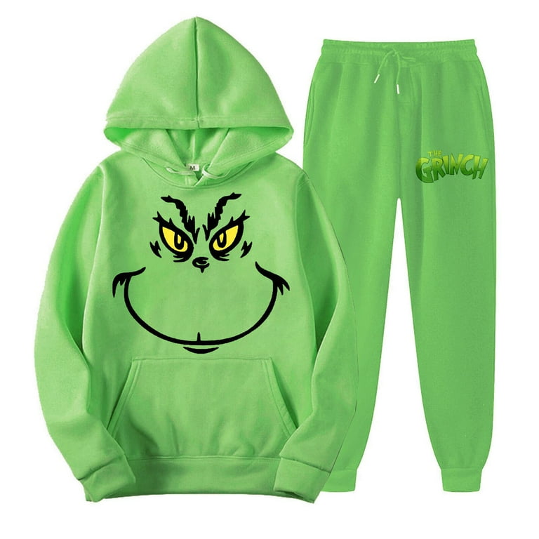 Grinch,Grinch Sweatshirt,Women's Hooded Sports Tracksuit Unisex