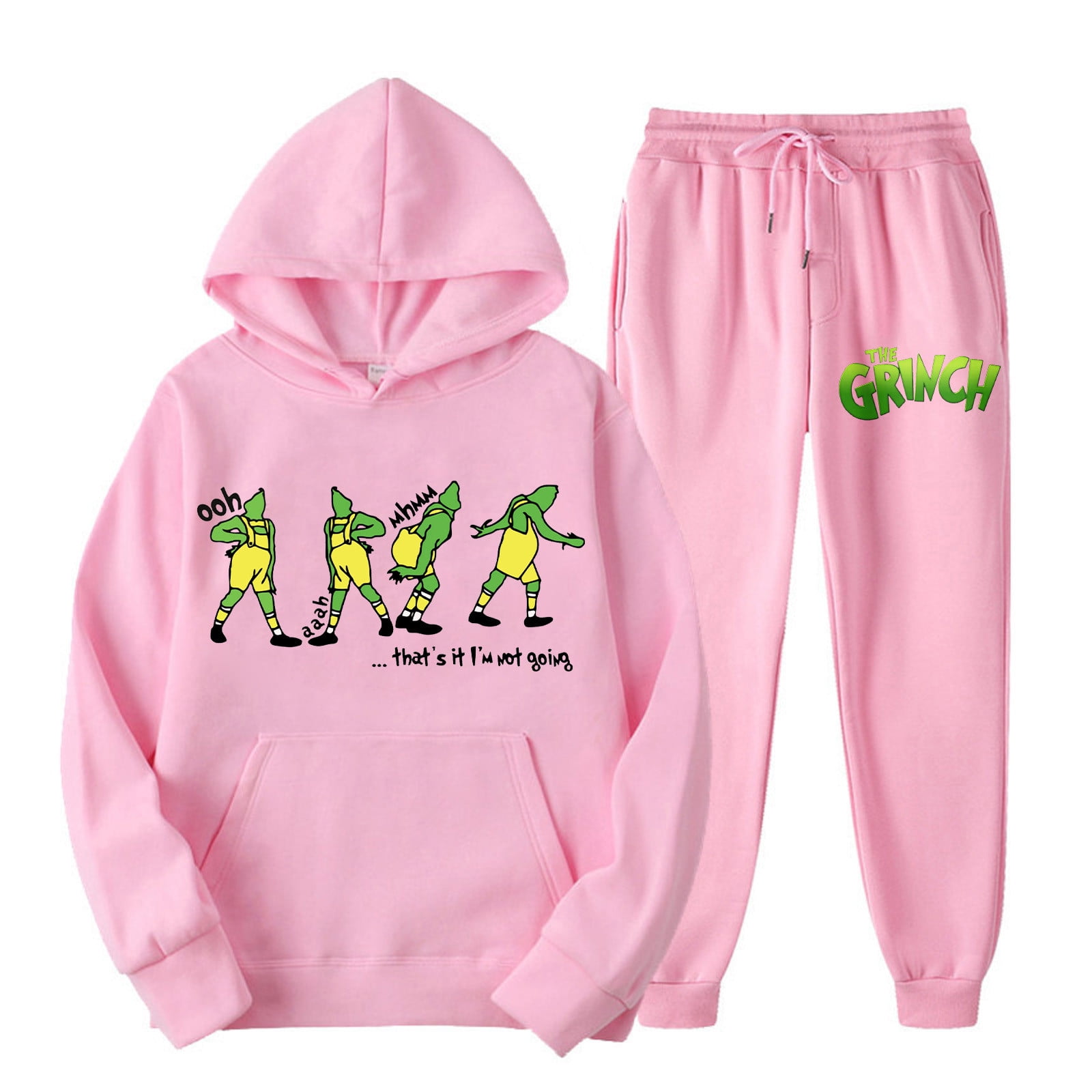 Grinch,Grinch Sweatshirt,Women's Hooded Sports Tracksuit Unisex