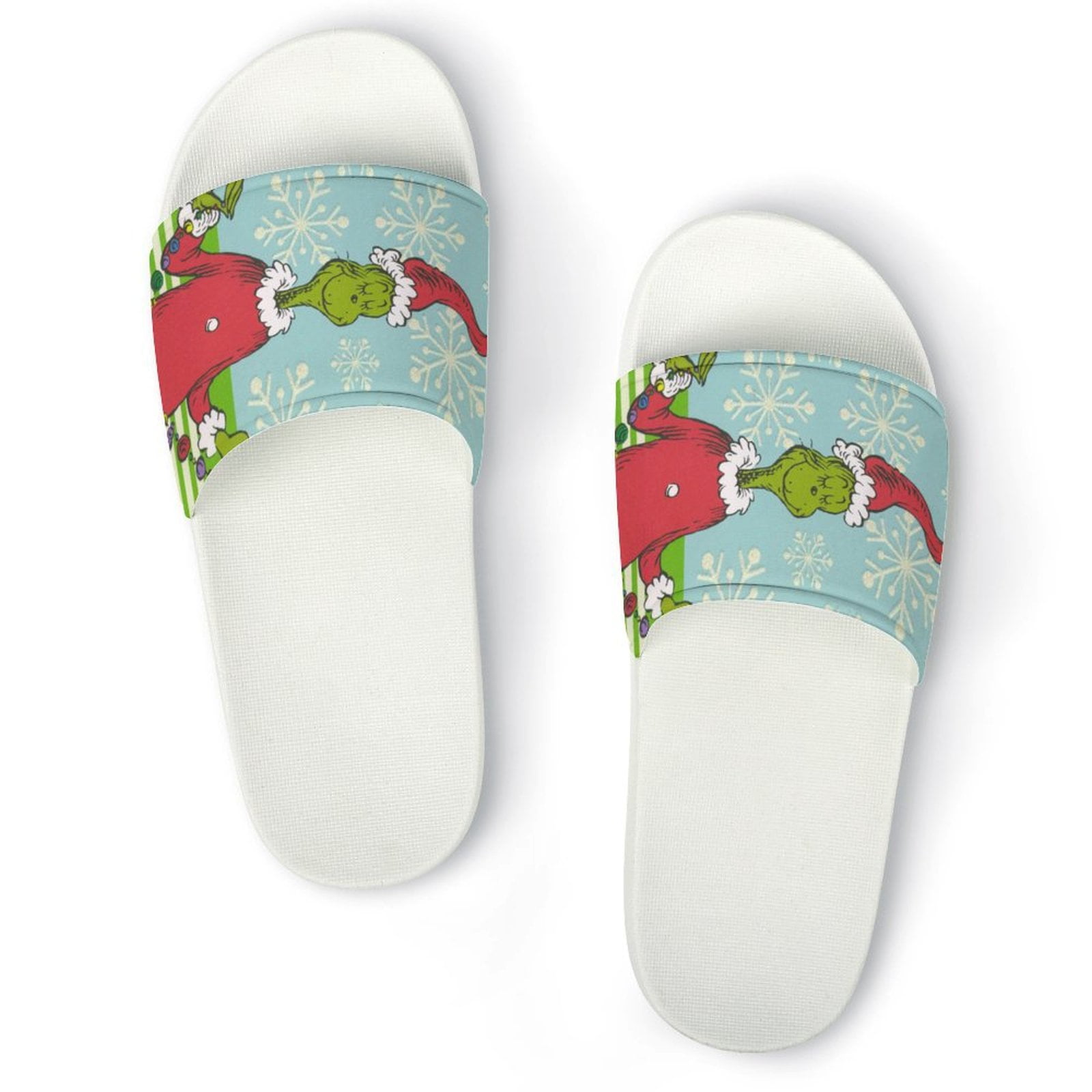 Grinch House Slides Non Slip Quick Drying Shower Sandals Bathroom