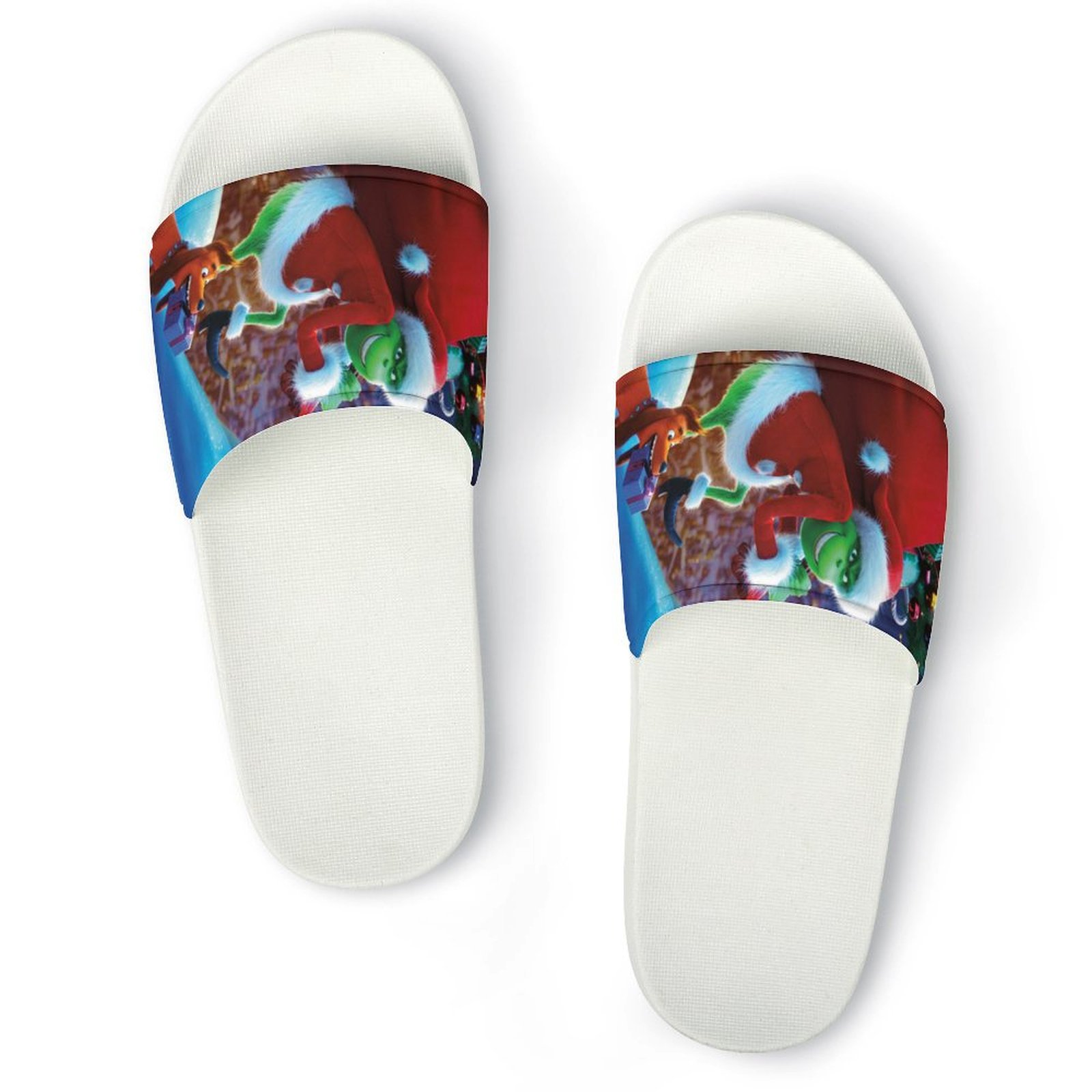 Grinch House Slides Non Slip Quick Drying Shower Sandals Bathroom