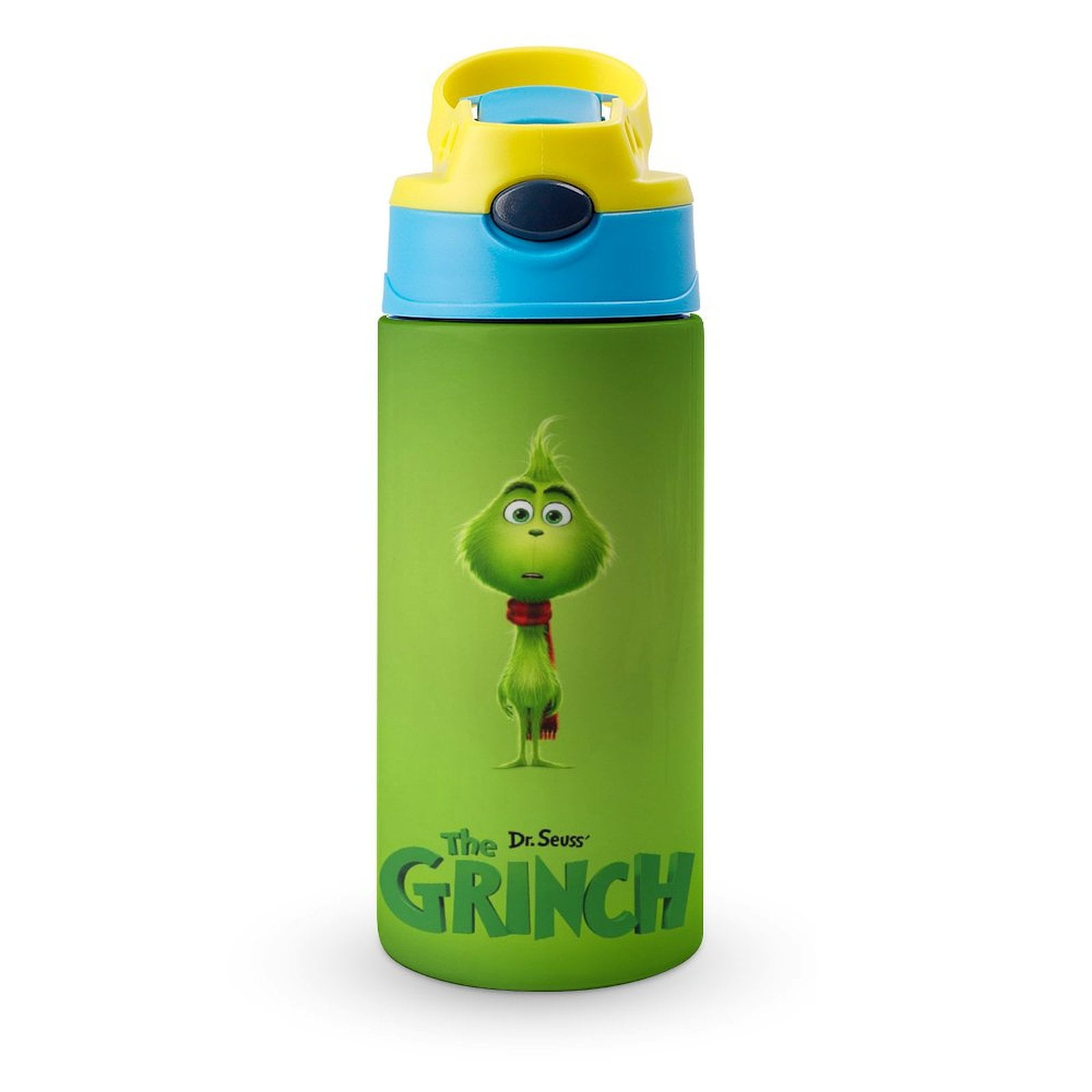 Grinch Insulated Stainless Steel Water Bottle for Kids Steel Cup with Straw & Handle Kids Water ...