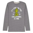 thumbnail image 1 of Dr. Seuss - Grinch Everything is Fine - Men's Long Sleeve Jersey Tee, 1 of 3