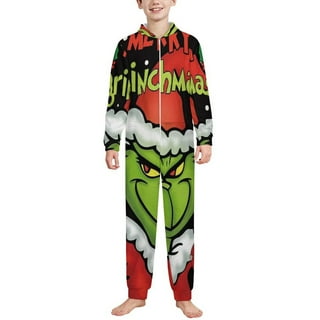 The Grinch Onesie Pajamas Grinch Pjs At Walmart Onesie Walmart