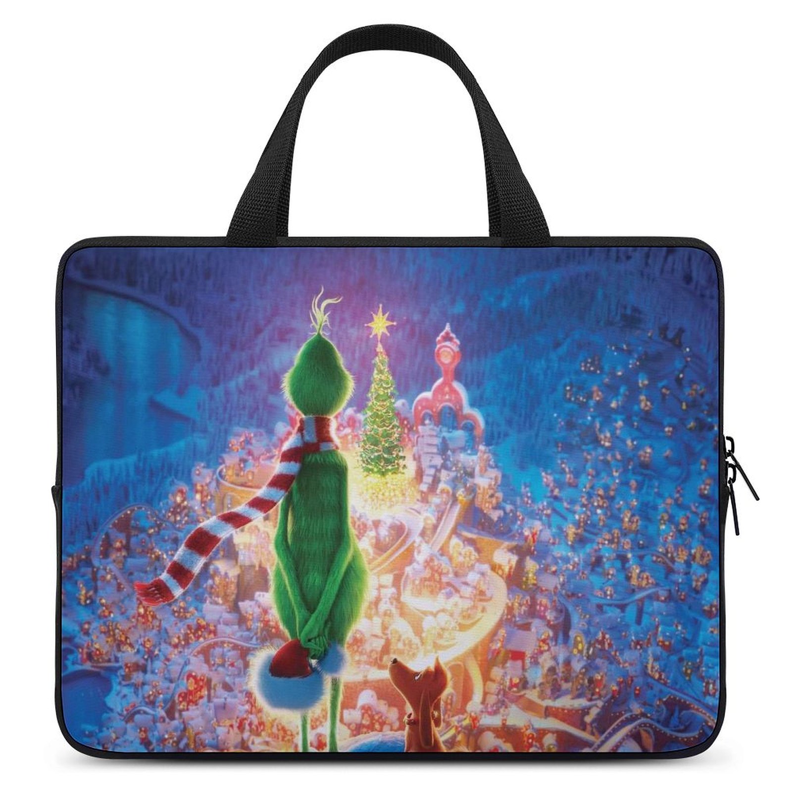 Grinch Laptop Bag for Men & Women Protective Sleeve Case with Handle