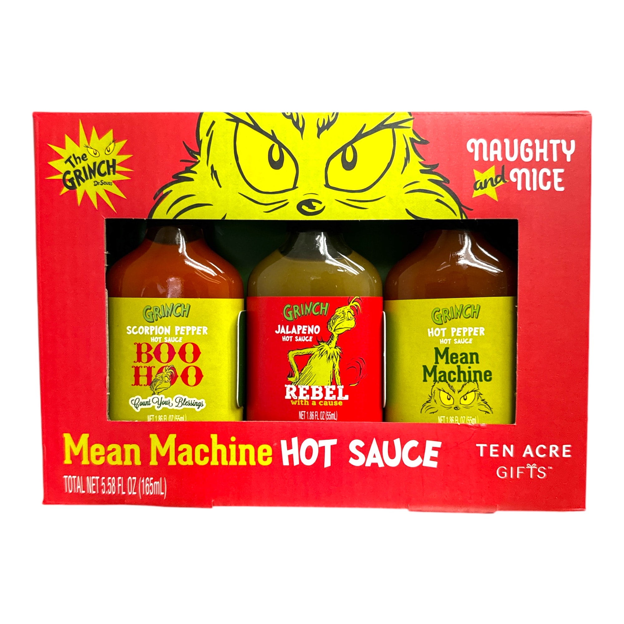 Grinch Mean Machine 3-Piece Hot Sauce Set