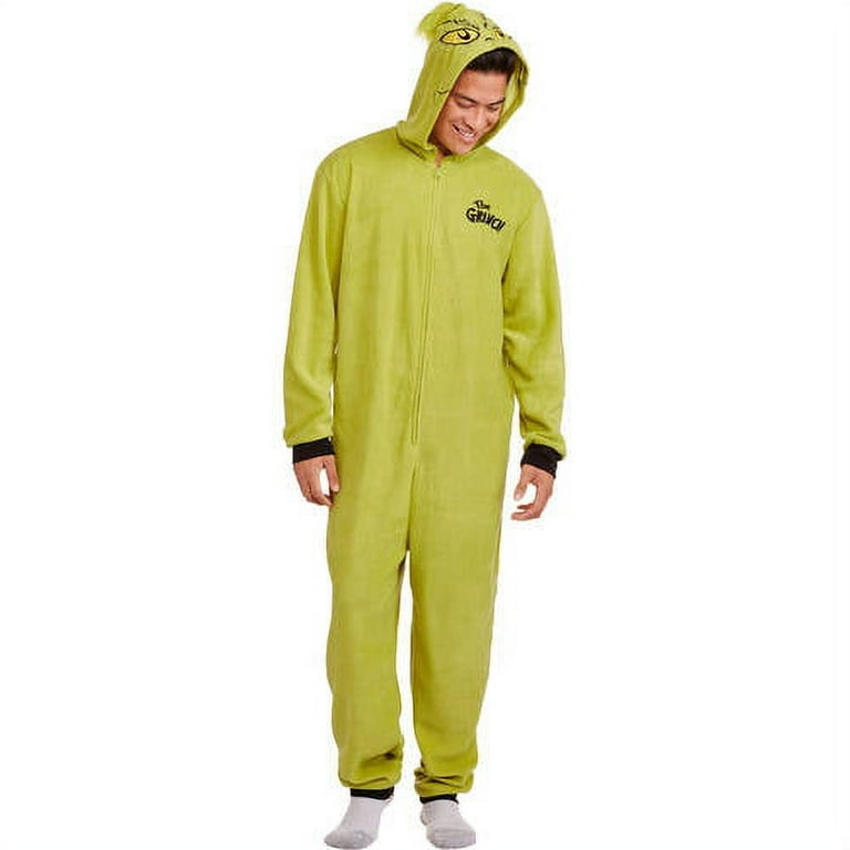 Mens footed hot sale pajamas walmart