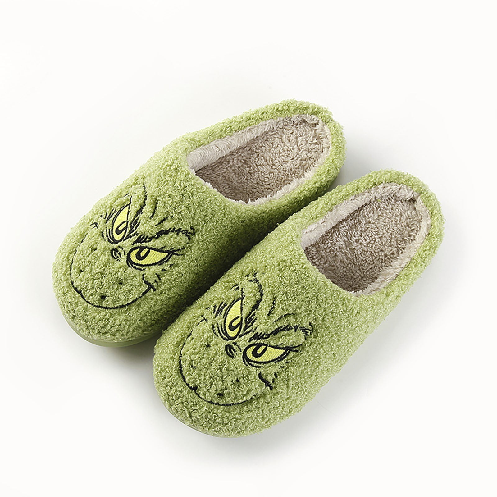 Grinch Slippers Christmas Slippers for Women Men Cute Cartoon Winter ...