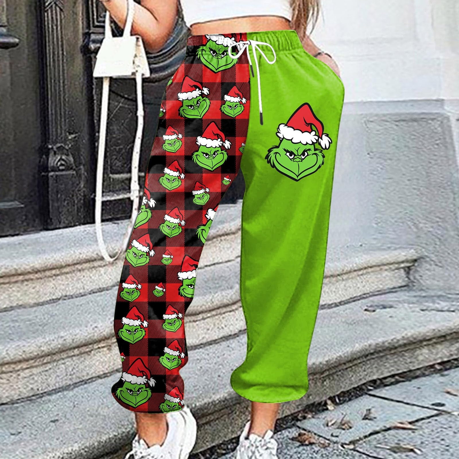 Ladies patterned joggers deals