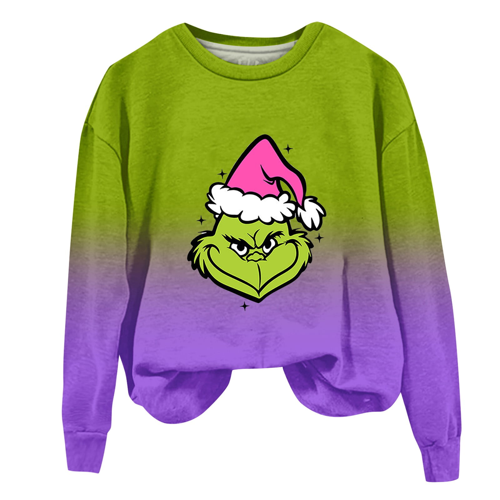 Grinch Sweatshirt Women's Fashion Casual Long Sleeve Pullover Hooded ...