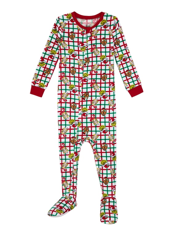 Grinch Toddler Long Sleeve Blanket Sleeper, One-Piece, Sizes 12M-5T