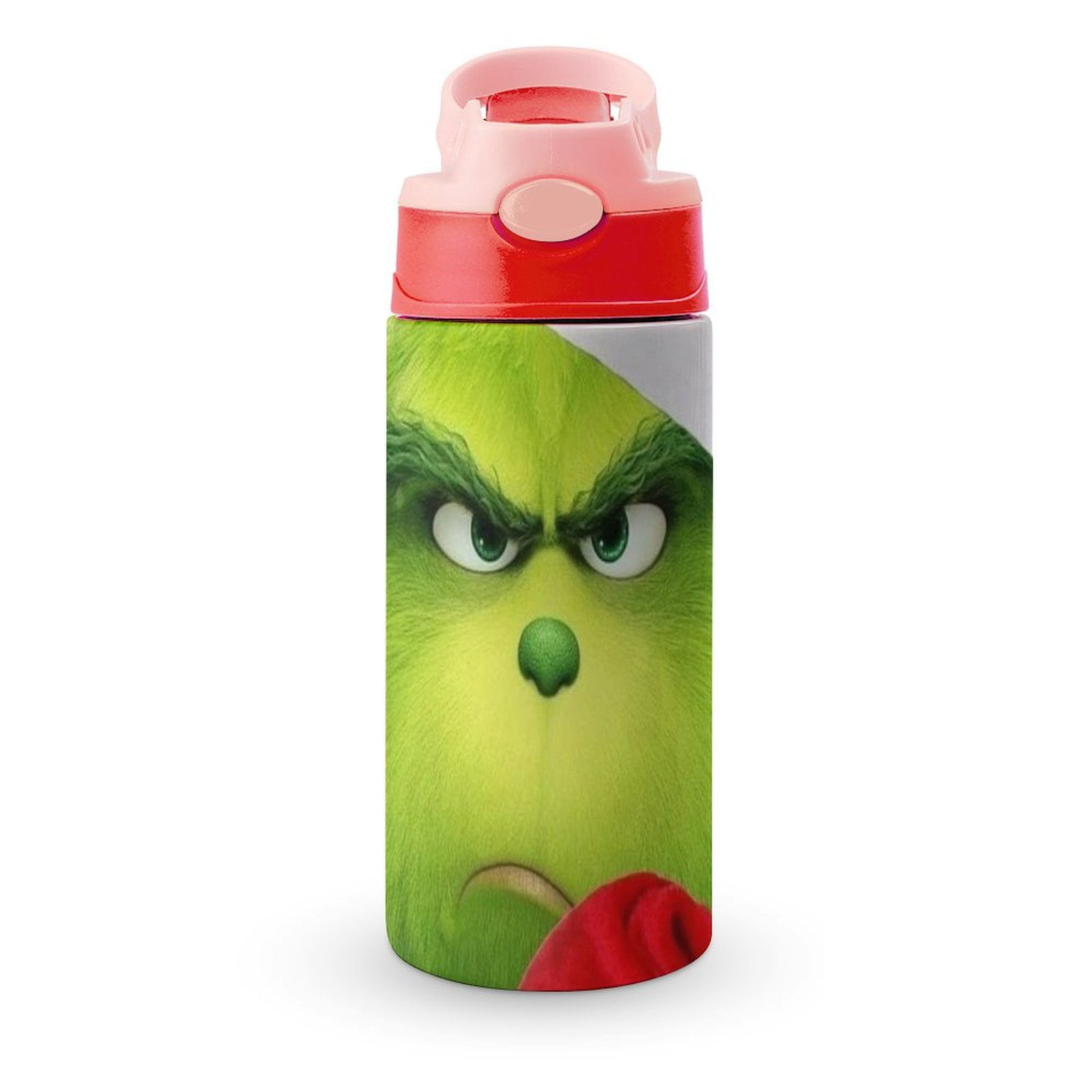 Grinch Wallpaper Kids Insulated Water Bottle - 12oz BPA-FREE Kids Cups with Straw Double Wall ...