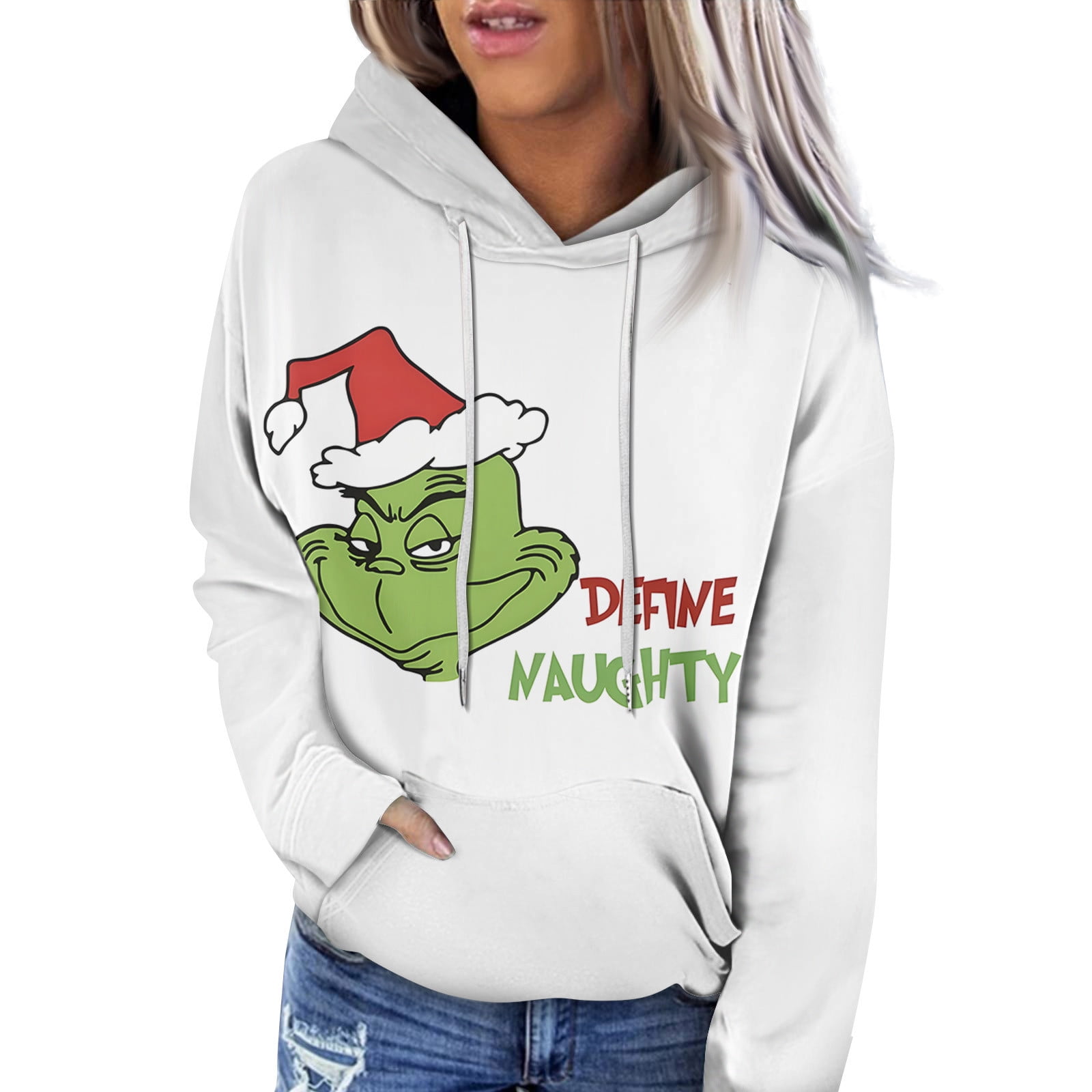Grinch hoodies for women Festive Merry Grinchmas Hoodie for Women ...