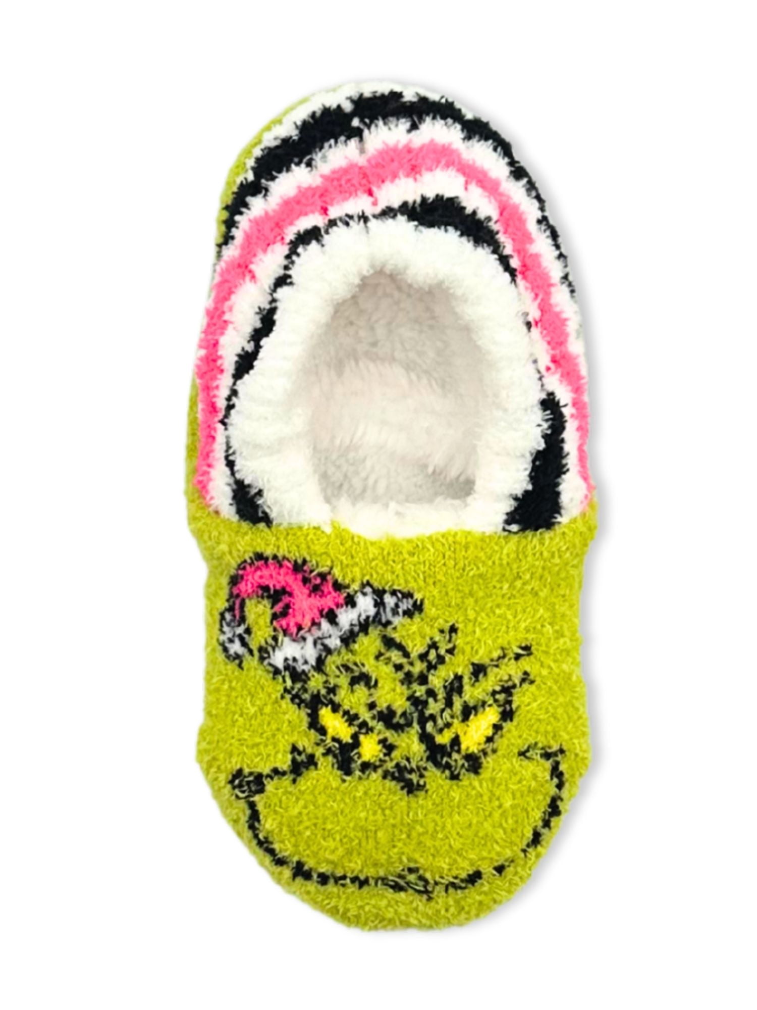 Grinch x Justice Girls Slipper Socks, 1-Pack, Sizes S/M-M/L