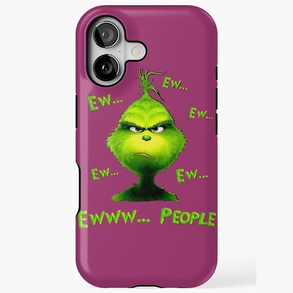 Grinchew People Funny Holiday Parody Phone Case for iPhone 11 12 13 14 15 16 17 Pro Max