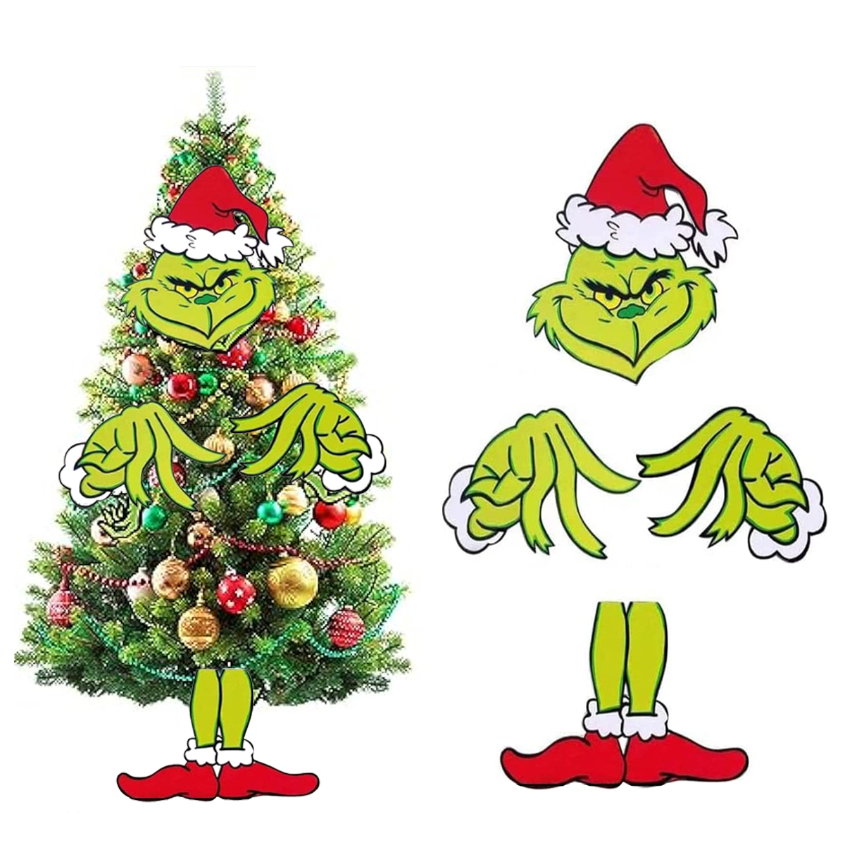 Grinchmas Decor for Christmas Tree,Grinchmas Christmas Tree Topper