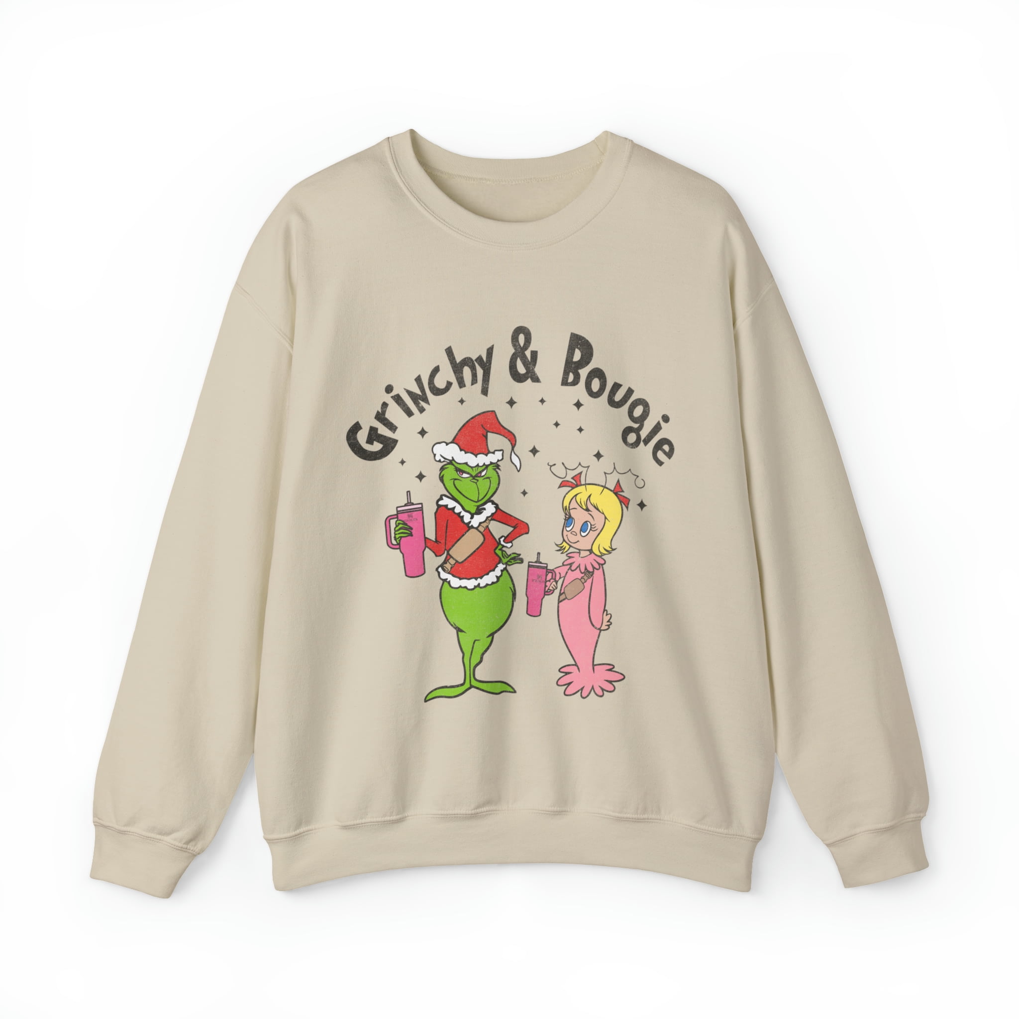 Grinchy and bougie Unisex Heavy Blend Crewneck Sweatshirt Walmart