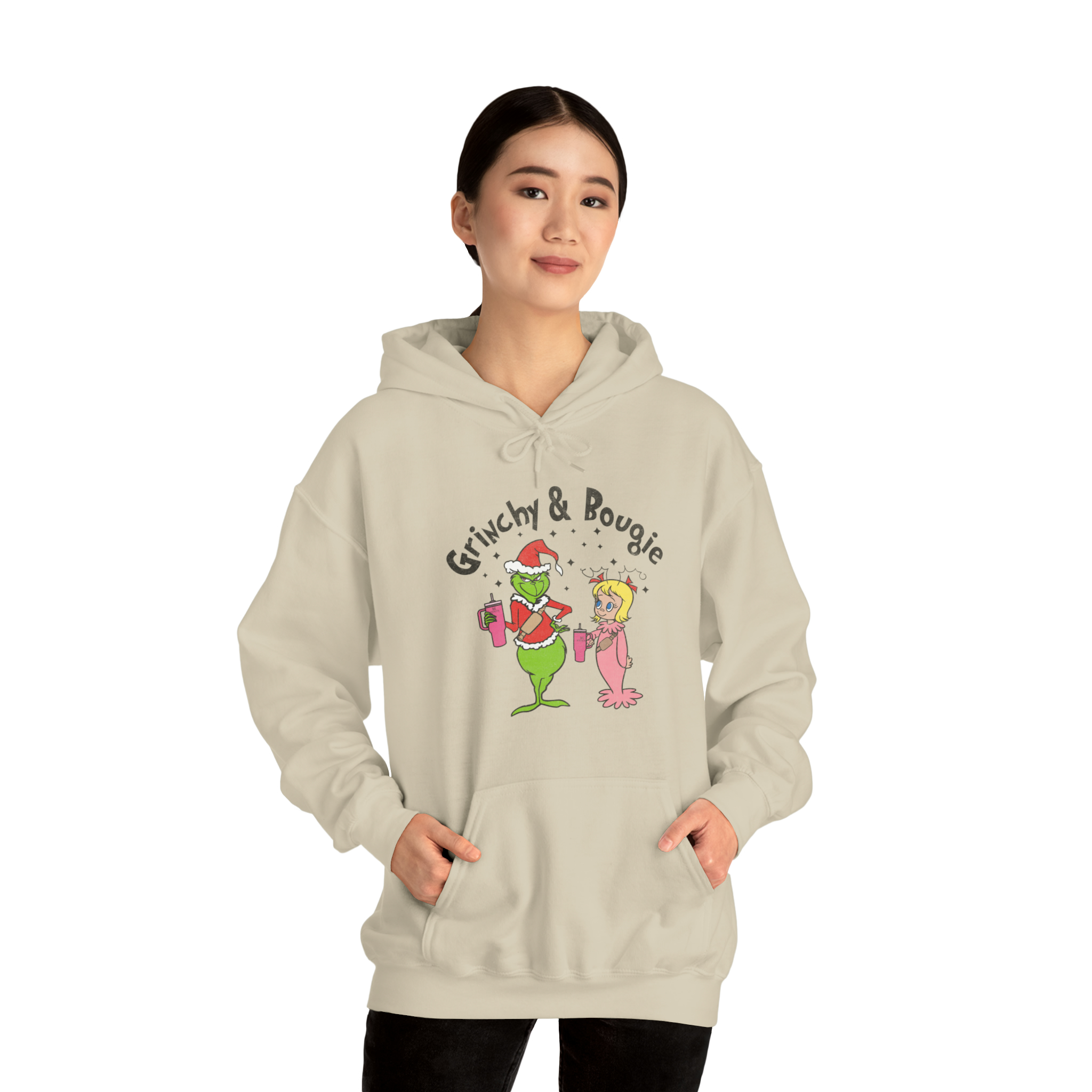 Grinchy and bougie Unisex Heavy Blend Hoodie Walmart