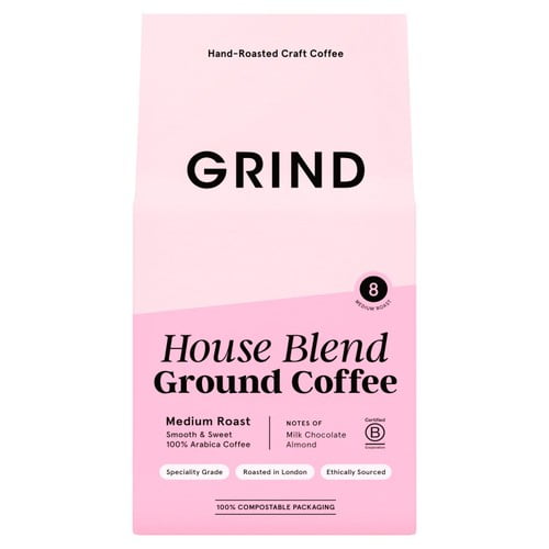Grind Ground Coffee House Blend 200g, British Import (Pack of 2)