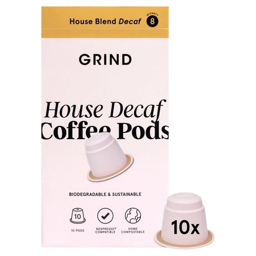 Grind Pod Refills - Decaf Blend, 10 pods per pack, British Import (Pack of 3)