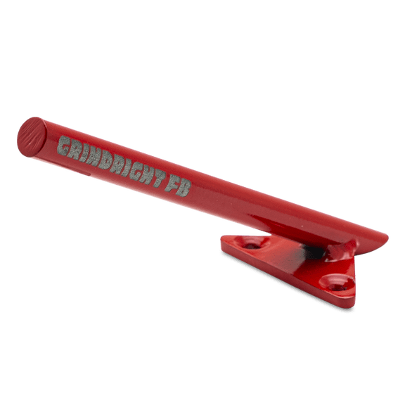 Grind Right Fingerboard Ramp - Round Mountable Pole Jam - Red