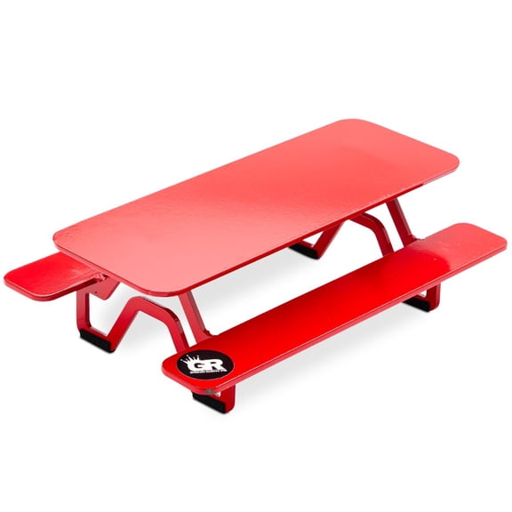 Grind Right Fingerboarding Grind Right Picnic Table Fingerboard Ramp Red