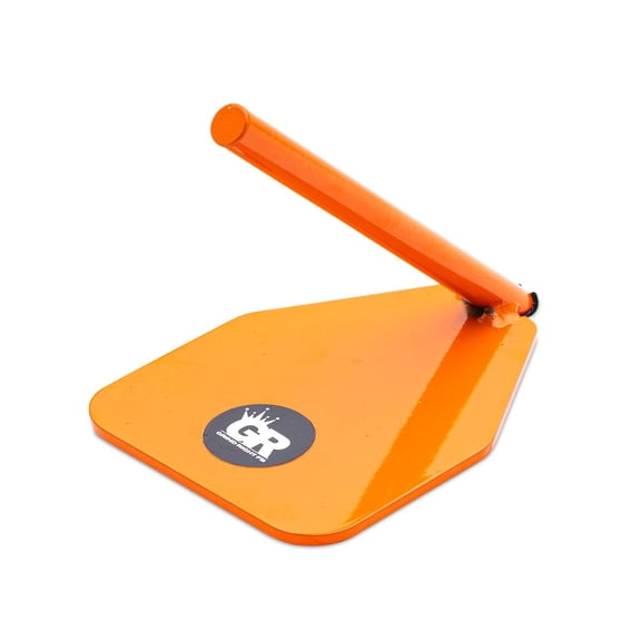 Grind Right Fingerboarding Grind Right Portable Round Pole Jam Fingerboard Rail Orange