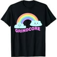 thumbnail image 1 of Grindcore Shirts | Sarcastic Rainbow Funny Grindcore Music T-Shirt, 1 of 5