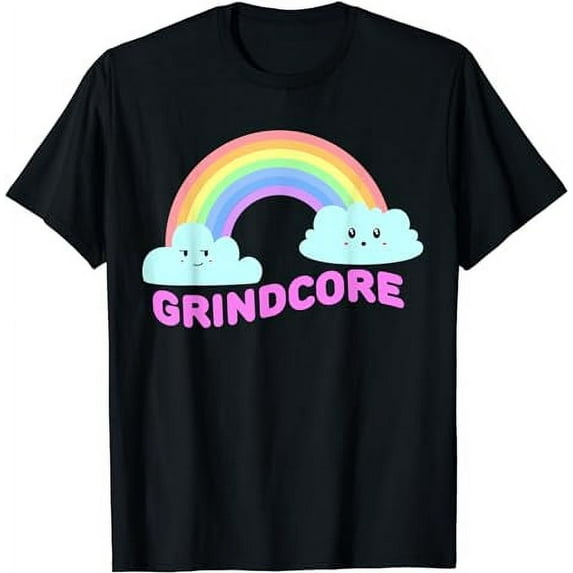 Grindcore Shirts | Sarcastic Rainbow Funny Grindcore Music T-Shirt