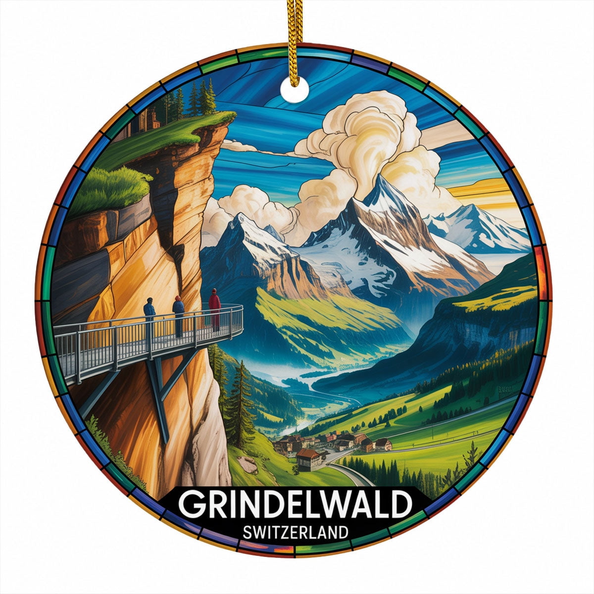 Grindelwald Christmas Travel Souvenir,