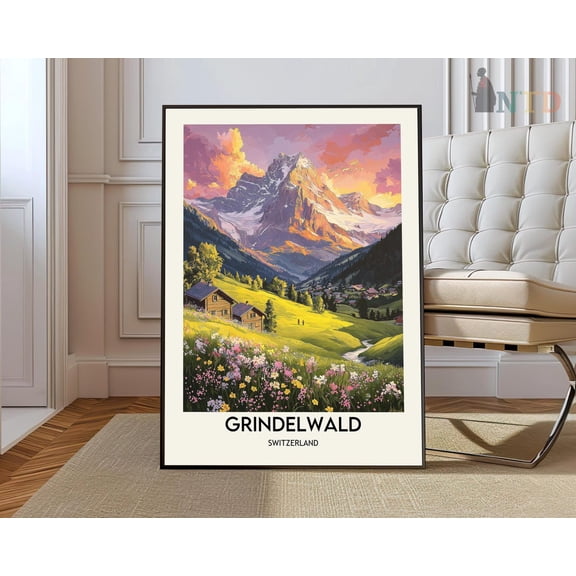 Grindelwald Switzerland Alps Poster Unframed Paper Print