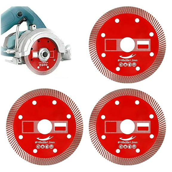 Grinder Cutting Wheel Circular Disc: Indestructible Disc, Circular Saw Blade, 2024 New 4 in Ultra-Fine Saw Blade Grinding Wheel, Indestructible Disc 2.0 for Angle Grinder Model 100 (3 Red)