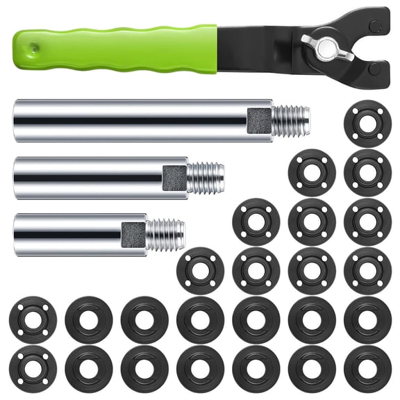 Grinder Flange Angles Wrench Spanner Set Replacement Part Angles Grinder Wrench Metal Texture Perfect for Professional Use