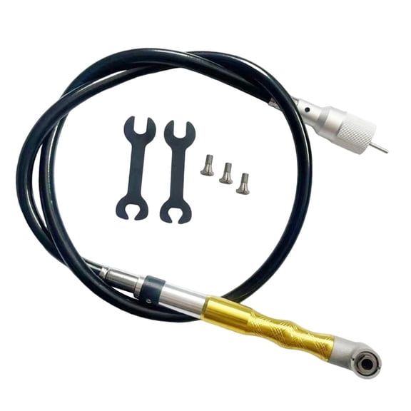Grinder Flexible Shaft Transfer Head Part Extension Cord Engraving Shaft Comfortable Handle for Metal Wood Cleaning Tile