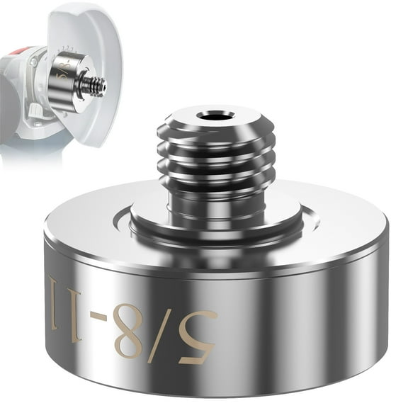 Grinder Lock to 5/8inch-11 Thread Adapter Compatible for XLOCK Angle Grinder Cutting Blade 304 Stainless Steel X Lock Grinder Adapter to 5/8inch-11 for 22.23mm Saw Blade Arbor