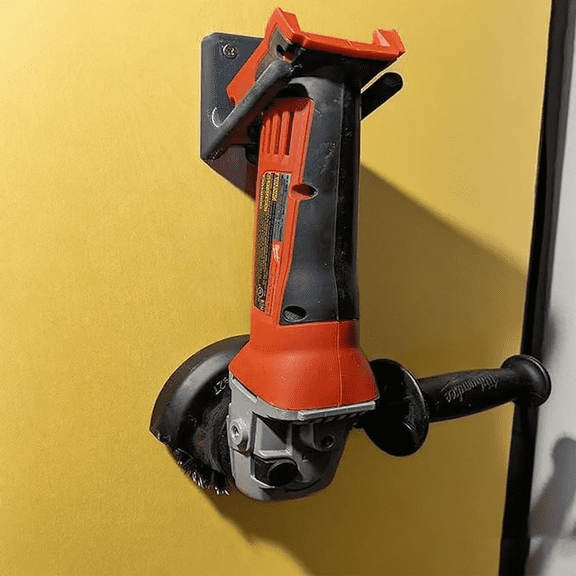 Grinder Wall Mount for Milwaukee M18, Power Tool Holder with PETG Tool Bracket, Universal Organizer for Angle Grinders and Reciprocating Tools