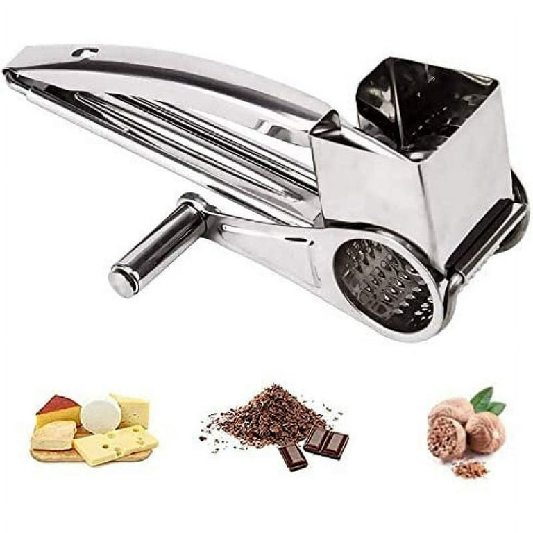 Grinder for Manual Cheese, Parmesan Grater, Stainless Steel Drum Grater for  Food, Kitchen, Rotary Tool, Cheese Grater