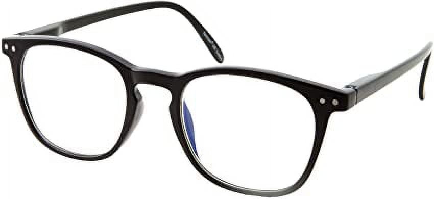 GrinderPUNCH High Power Reading Glasses, +5.00 Magnification, Black Rectangular Frame