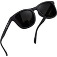 thumbnail image 1 of GrinderPUNCH Polarized Super Dark Sunglasses Women Men Black Out Shades Retro Trendy Sun Glasses UV400 Protection - Black Superdark, 1 of 8