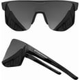 thumbnail image 1 of Grinderpunch Running and Baseball Sport Sunglasses for Men and Women, UV400 Protection - Black, 1 of 7