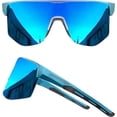 thumbnail image 1 of Grinderpunch Running and Baseball Sport Sunglasses for Men and Women, UV400 Protection - Blue, 1 of 7