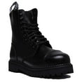 thumbnail image 1 of Grinders Bulldog CS Unisex 10 Eyelet Lace Up Leather Steel Toe Boots In Black Size 12M, 1 of 6