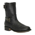 thumbnail image 1 of Grinders Mens Black Leather Cowboy Boots-Route 66, 1 of 6
