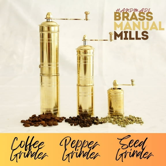 Grinders Set of 3 , Coffee Grinder, Refillable Turkish Style Mill, Pepper Grinder,Manual Coffee Mill, Turkish Coffee Mill, Manual Grinder